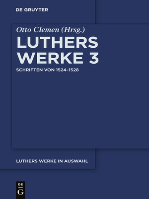 cover image of Schriften von 1524–1528